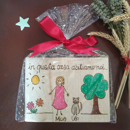 Targhette Fuoriporta Famiglia Personalizzate - 2 componenti