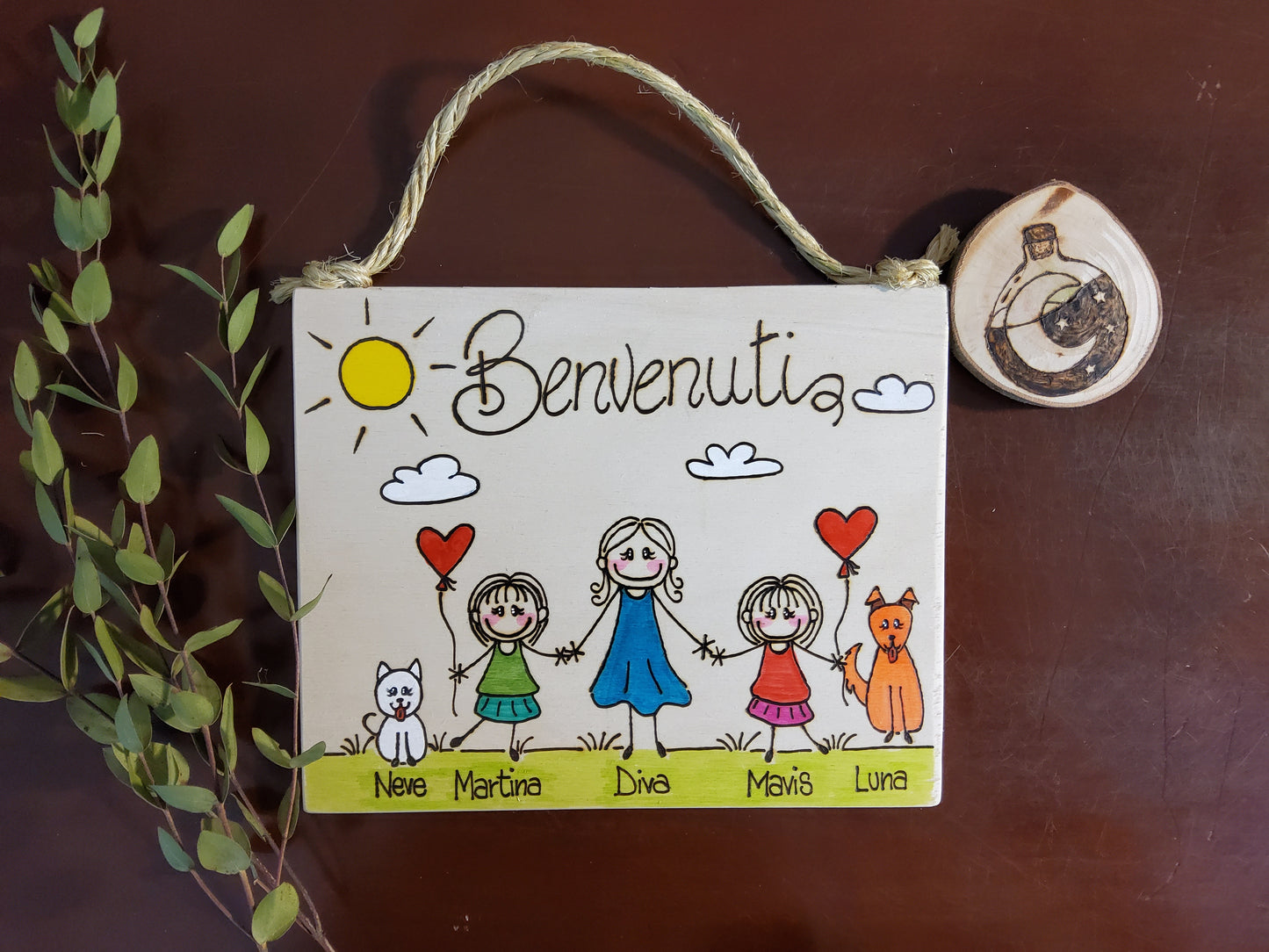 Targhette Fuoriporta Famiglia Personalizzate - 5+ componenti