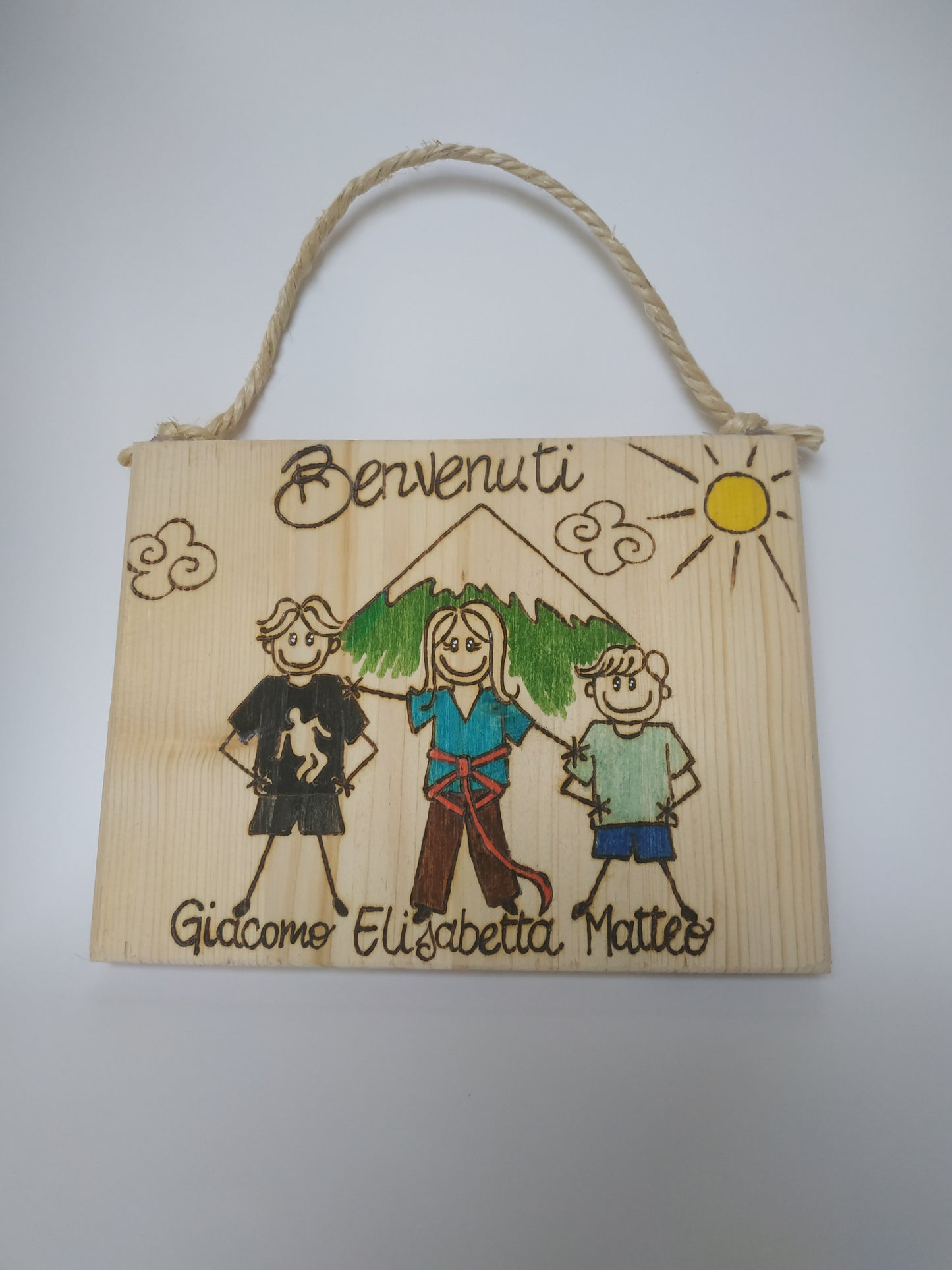 Targhette Fuoriporta Famiglia Personalizzate - 3 componenti