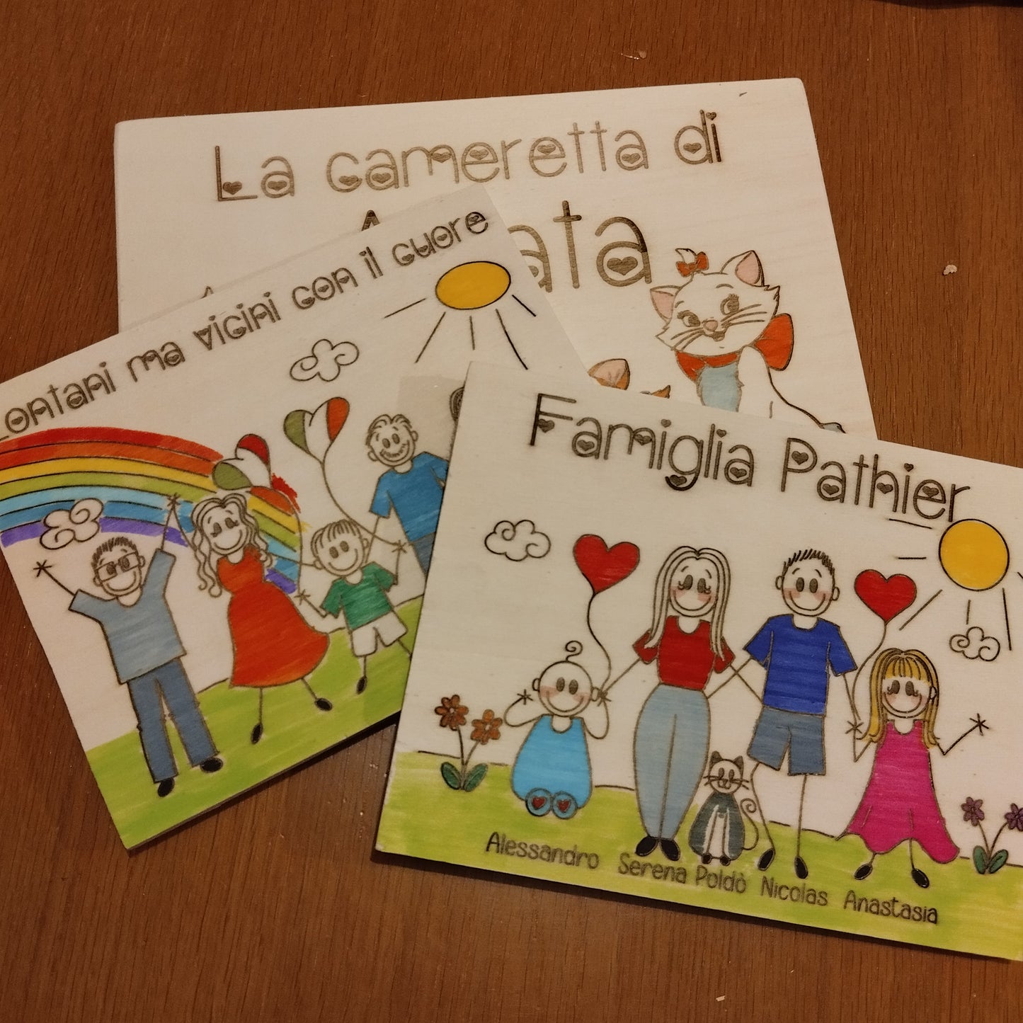Targhette Fuoriporta Famiglia Personalizzate - 5+ componenti