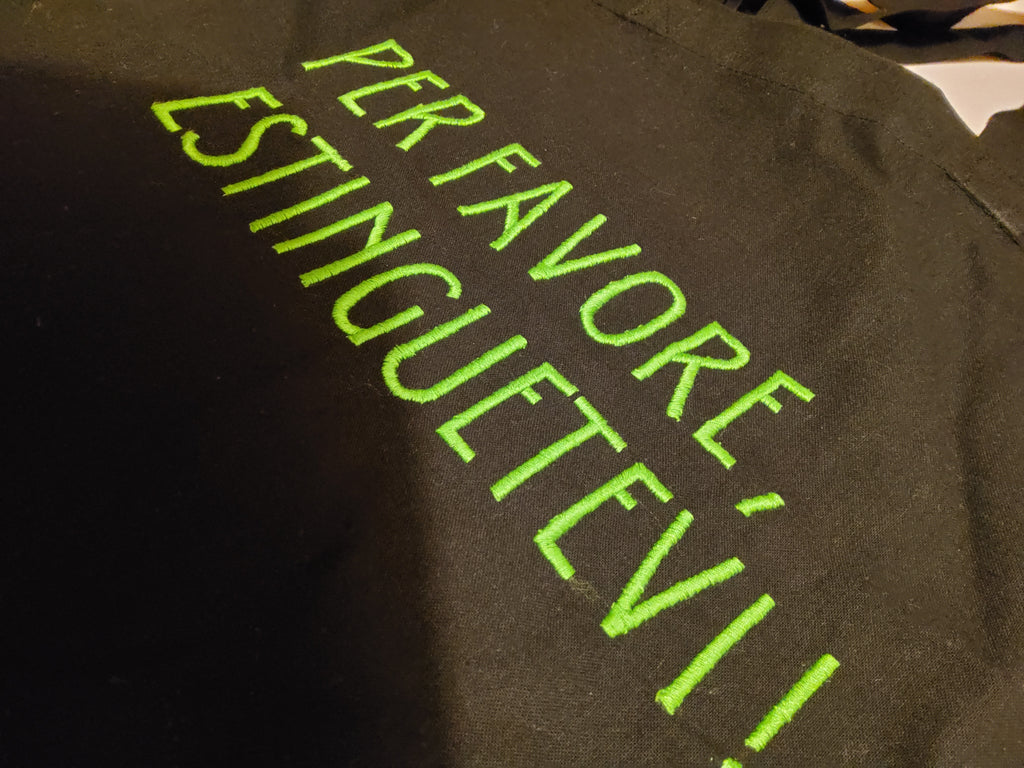 Lamento a Spalla - Nero. Ricamato. Definitivo.