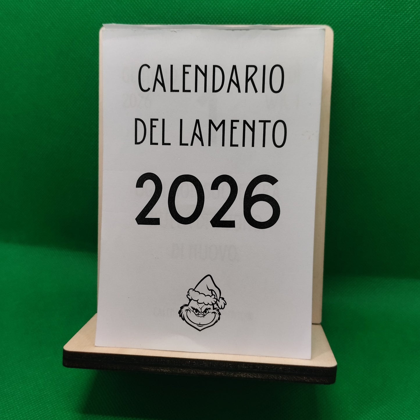 Calendario del Lamento 2026 da tavolo con supporto